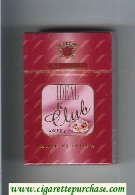 K Club Ideal Sweet Rose Flavour cigarettes hard box